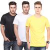 Ketex Round Neck Men's Polyester Blend Dri Fit T-Shirts (Pack of 3)