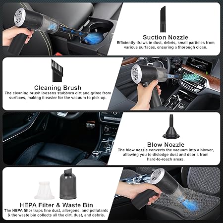 3 In 1 Portable Mini Vacuum Cleaner - Ankaa Store