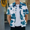 Men's Printed Half Sleeves Regular Collar Casual Shirt