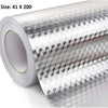 ShieldWrap™ Kitchen Foil Sticker – Waterproof & Oil-Proof Aluminum Backsplash (2 Rolls, 2 Meters Each)
