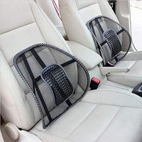 Two black mesh car seat covers on white car seats