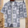 Men's Casual Summer Shirt Set 3D Print Two-piece Co-ord Set