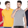 Cotton Blend Solid Half Sleeves Mens Polo T-Shirt Pack Of 4