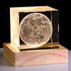 LumiGlobe™ 3D Crystal Moon Cube with LED Night Lamp – Mystical Glow