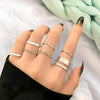 LuxeBand™ Silver-Plated Trending Ring Set – 7 Pcs Elegant & Stylish Rings for Women