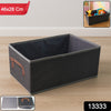 Foldable Rectangular Storage Box With Handle (46x28 Cm 1 Pc)