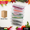 Vegetables Fruits Freezer Storage Container (Pack Of 6pc 1500ml)