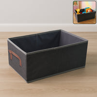 Foldable Rectangular Storage Box With Handle (46x28 Cm 1 Pc)