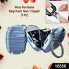 Keychain Nail Clipper Small Nail Clippers Multicolor (1 Pc)