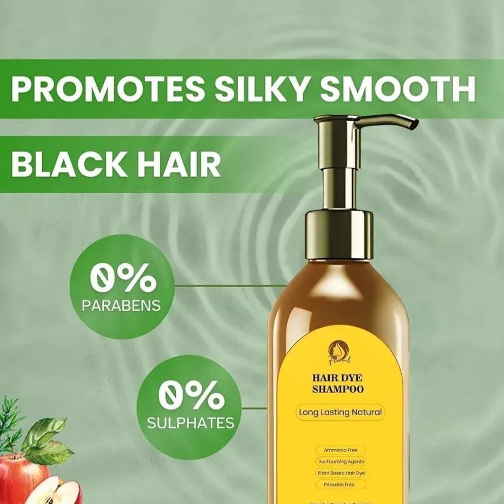 Long Lasting Natural Hair Dye Shampoo – Advanced Grey Coverage Formula (Pack of 3) - Ankaa Store