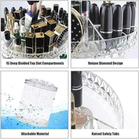 Makeup Organizer Adjustable 360 Rotation Box Case - Ankaa Store