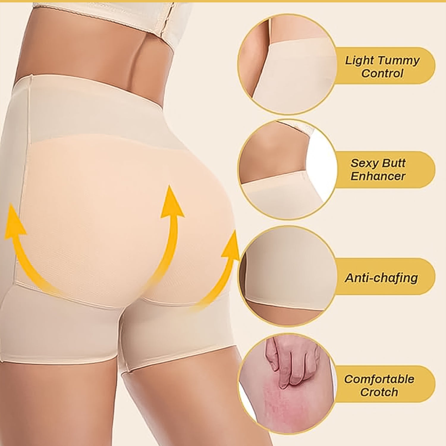 Womens Butt Lifter Padded Underwear Hip Pads Body Shaper Control Knickers Hip Pad (1 Pc Medium)