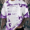Spab Men & Women Printed Casual Purple, White T-Shirt
