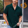 Men's Knit Stylish Half Sleeve Shirt Green