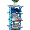 SpaceSaver™ 4-Tier Foldable Shoe Rack – Smart & Compact Storage Solution