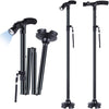 StepSure™ Collapsible Walking Stick with LED Light – Stability & Safety Anywhere