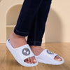 TurboGlide™ Men's Luxury White Slide Sandals – Ultimate Comfort & Style