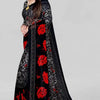 Printed Saree for Women (Black, 5.95 m)