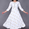 Aman Rayon Kurtis For Women (White, S)