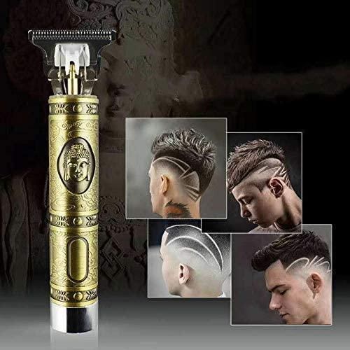 Hair Trimmer For Men Buddha Style Trimmer, Professional Hair Clipper, Adjustable Blade Clipper, Hair Trimmer and Shaver,Retro Oil Head Close Cut Precise hair Trimming Machine (Golden) - Ankaa Store