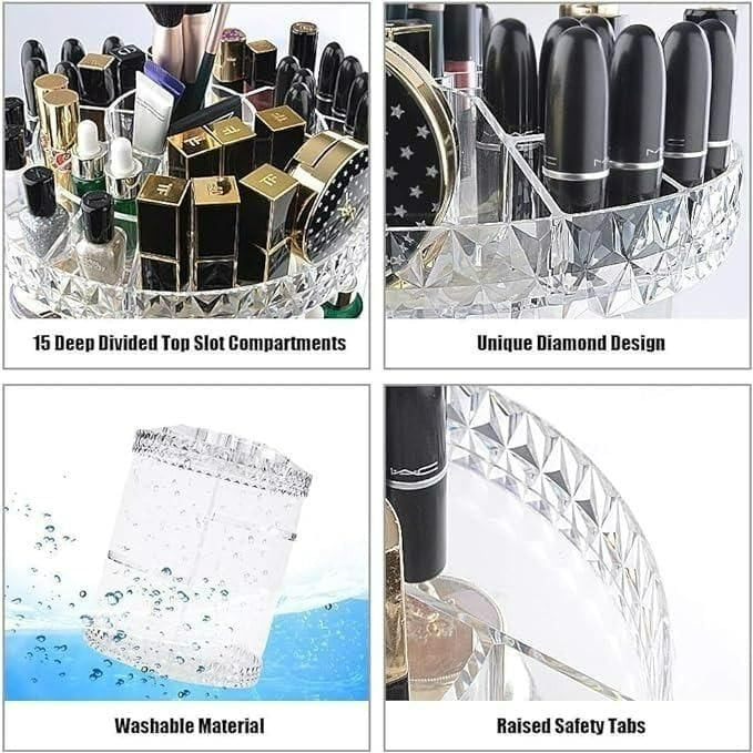 Makeup Organizer Adjustable 360 Rotation Box Case - Ankaa Store