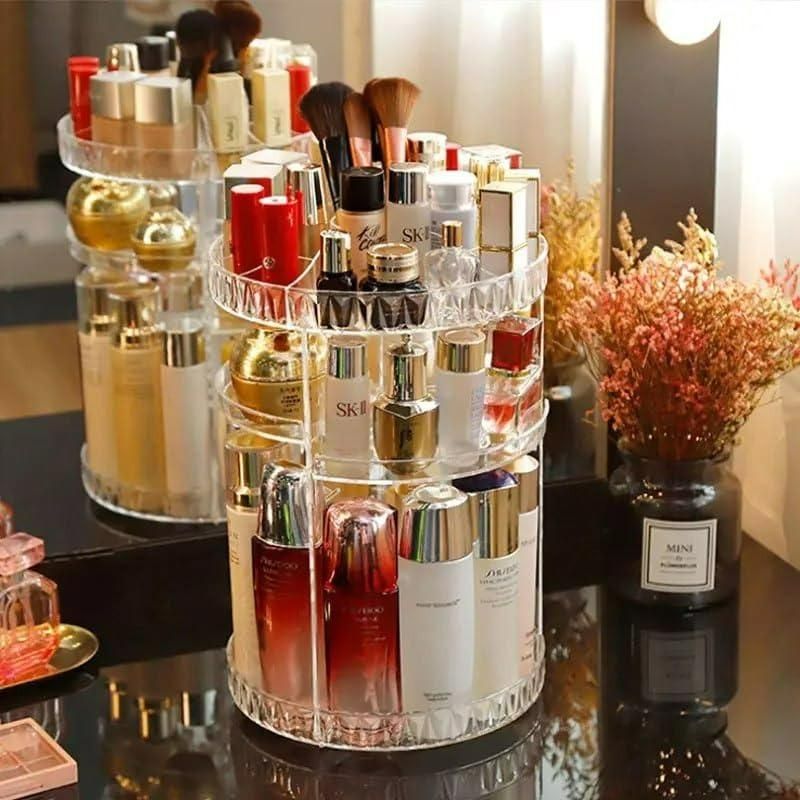 Makeup Organizer Adjustable 360 Rotation Box Case - Ankaa Store