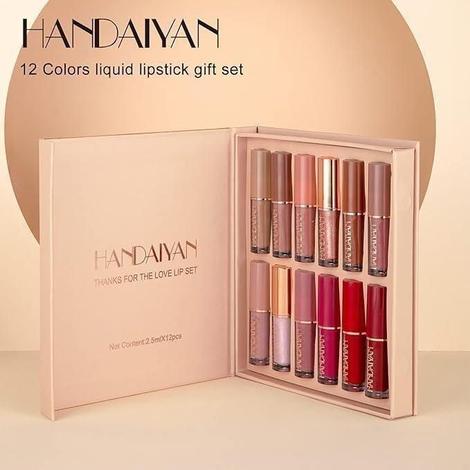 Velvet Matte Liquid Lipstick Set 12Pcs - Ankaa Store