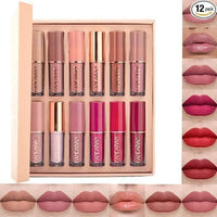 Velvet Matte Liquid Lipstick Set 12Pcs - Ankaa Store